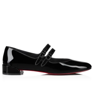 Sweet Jane – Ballerinaskor – Lackat kalvskinn – Svart – Dam