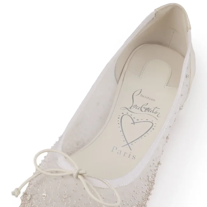 Sweetie Jane Sparkling – Ballerinaskor – Mesh och strass – Bianco – Dam Sweetie Jane Sparkling – Ballerinaskor – Mesh och strass – Bianco – Dam