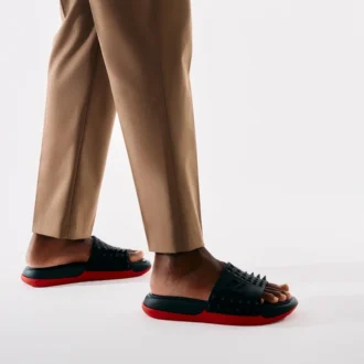 Take It Easy – Mules – Gummi – Svart – Herr
