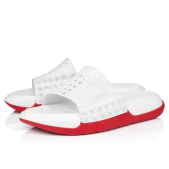 Take It Easy – Mules – Gummi – Vit – Herr
