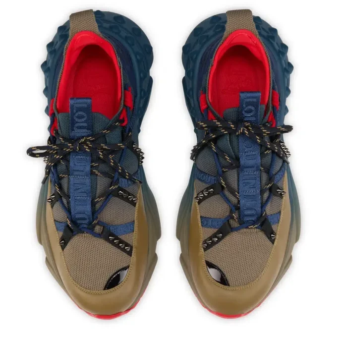 Trailnrun – Sneakers – kalvskinn, neopren och mesh – Bronzo – herr Trailnrun – Sneakers – kalvskinn, neopren och mesh – Bronzo – herr