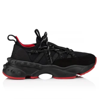 Trailnrun – Sneakers – mocka, kalvskinn och tyg – svart – dam