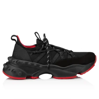 Trailnrun – Sneakers – mocka, kalvskinn och tyg – svart – herr