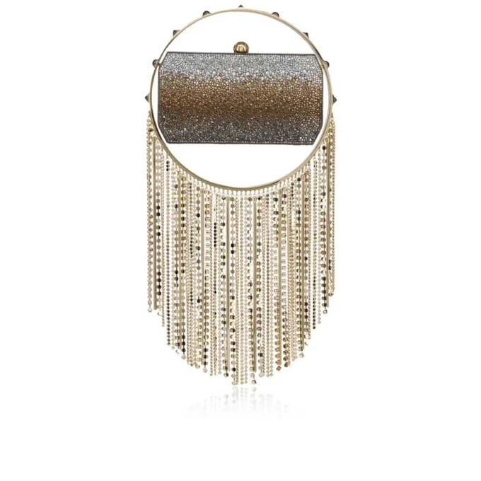 Trapeze – Clutch – Mocka och strass – Flerfärgad Trapeze – Clutch – Mocka och strass – Flerfärgad