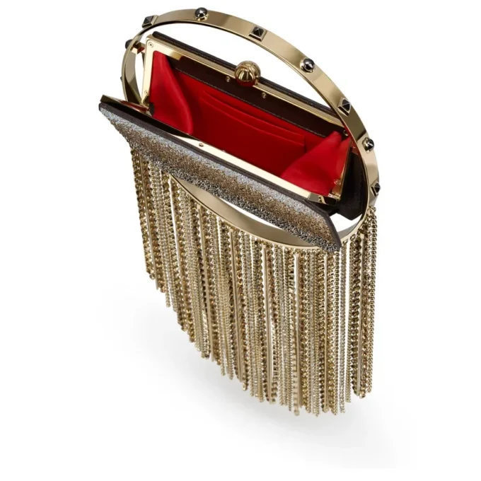 Trapeze – Clutch – Mocka och strass – Flerfärgad Trapeze – Clutch – Mocka och strass – Flerfärgad