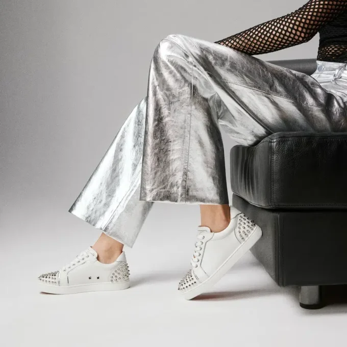Vieira 2 – Sneakers – Kalvskinn och laminerat kalvskinn – Bianco – Dam Vieira 2 – Sneakers – Kalvskinn och laminerat kalvskinn – Bianco – Dam